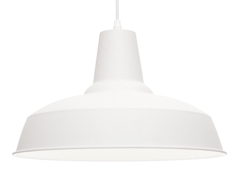 Loft Hanging lamp with replaceable E27 bulb MAX. 60W White and black Airam 