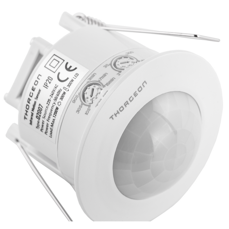 Uppoasennettava PIR Liiketunnistin 6m MAX 800W IP20 Thorgeon