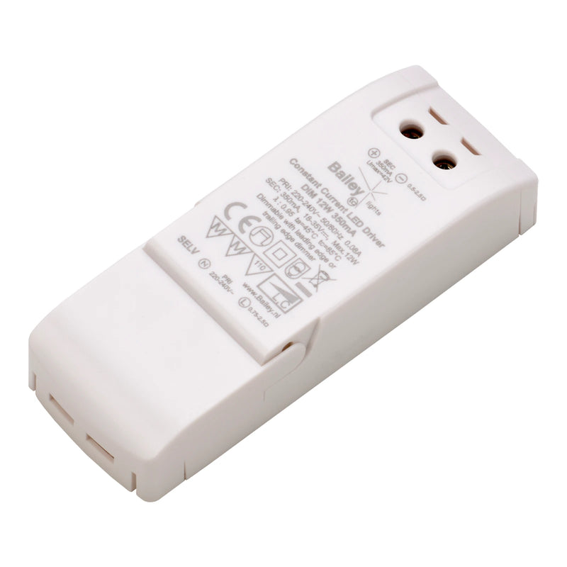 LED-Vorschaltgerät 12W 18–35V 350mA TRIAC-dimmbar – 109x40x22 mm Konstantstrom