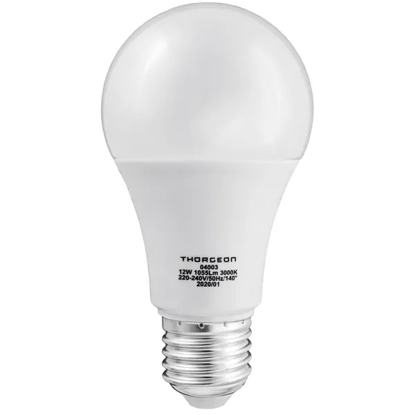 Thorgeon LED-Lampe E27 12W 1164lm – 3000K/4000K, 140°, mattiert, 60x118mm