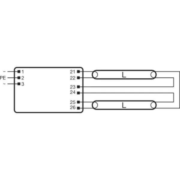 Osram QUICKTRONIC QT-FIT8 2×58W elektroninen liitäntälaite T8 220–240V – 360×30×28mm