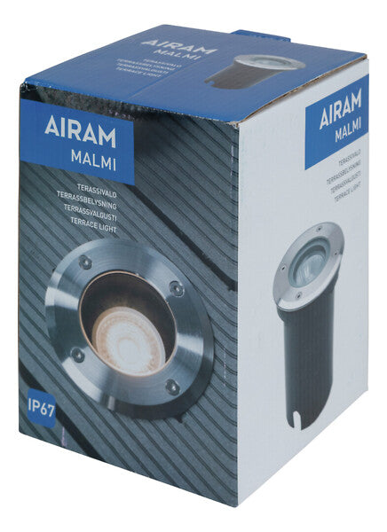 Malmi Terrassenleuchte mit austauschbarer GU10-Glühbirne MAX. 35W Airam