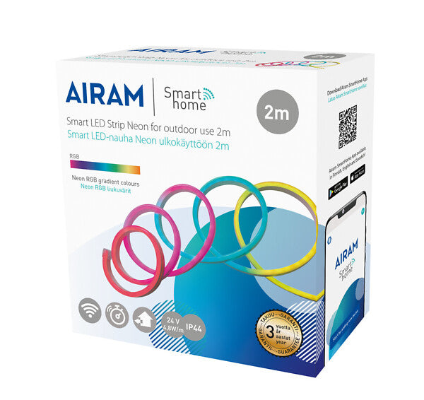 4.8W/m, SmartHome LED Strip Neon, 24V, IP44, LED Älyvalonauha Airam