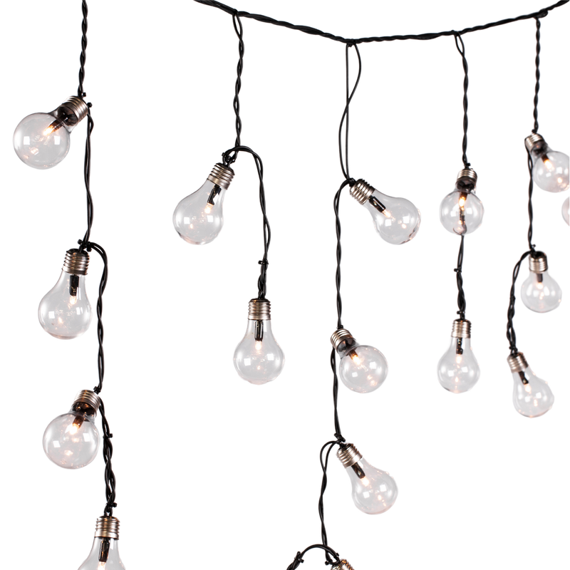 5m LED IP67 String Light, 64 Sockets with Bulbs, Thorgeon