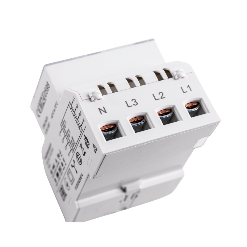 3-phase DIN rail mounted energy meter 80A M-Bus Multi-tariff MID certificate Thorgeon