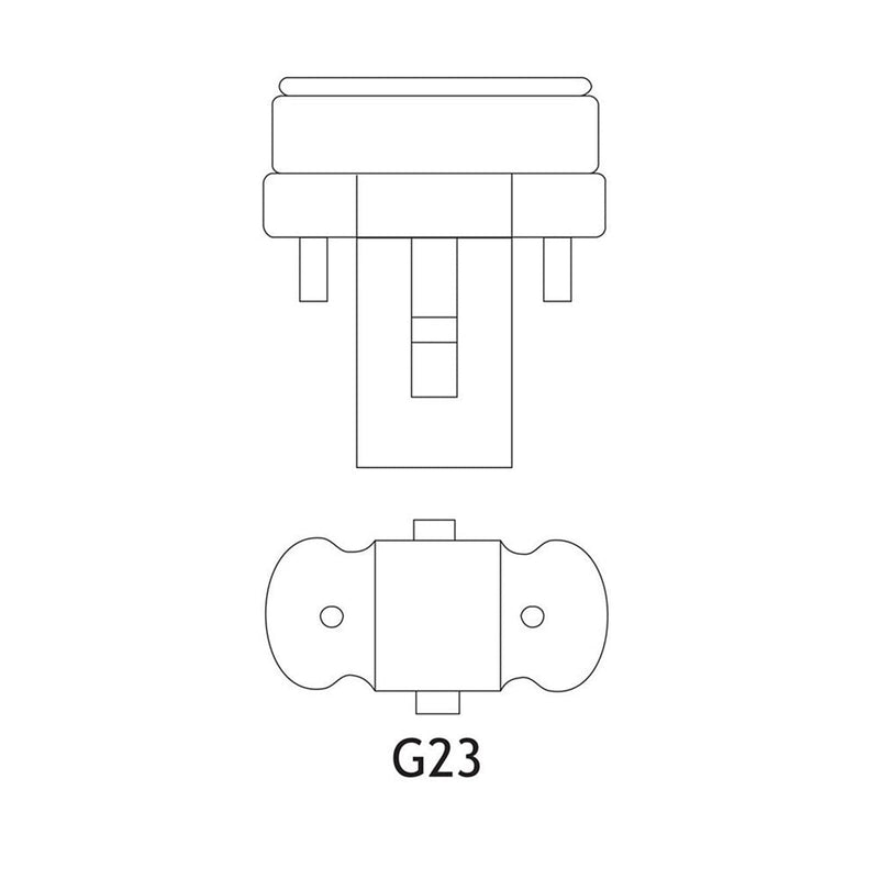 7W, 400lm, G23 2P, 24.5x135mm, Pistokantalamppu Patron