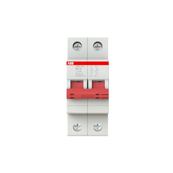 ABB SHD202/40 Switch Disconnector – 2-napainen kytkinerotin