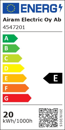 20W, 1600lm, AirFlood IP44, 4000K, IK08, LED Valonheitin Airam