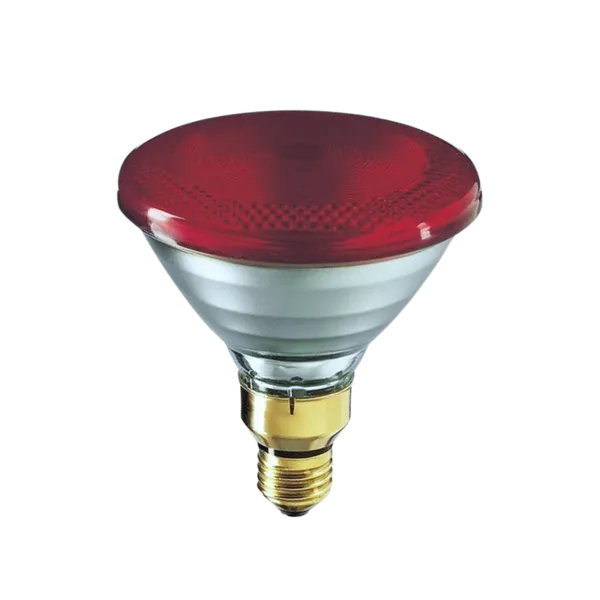 230V, 100W, IR RED, PAR38, E27, 121x136mm, Infrapunalamppu Patron