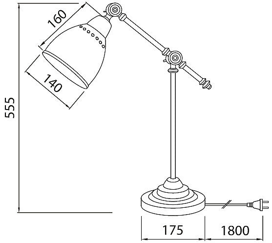 Sansa Desk Desk lamp with replaceable E27 bulb MAX. 40W Airam