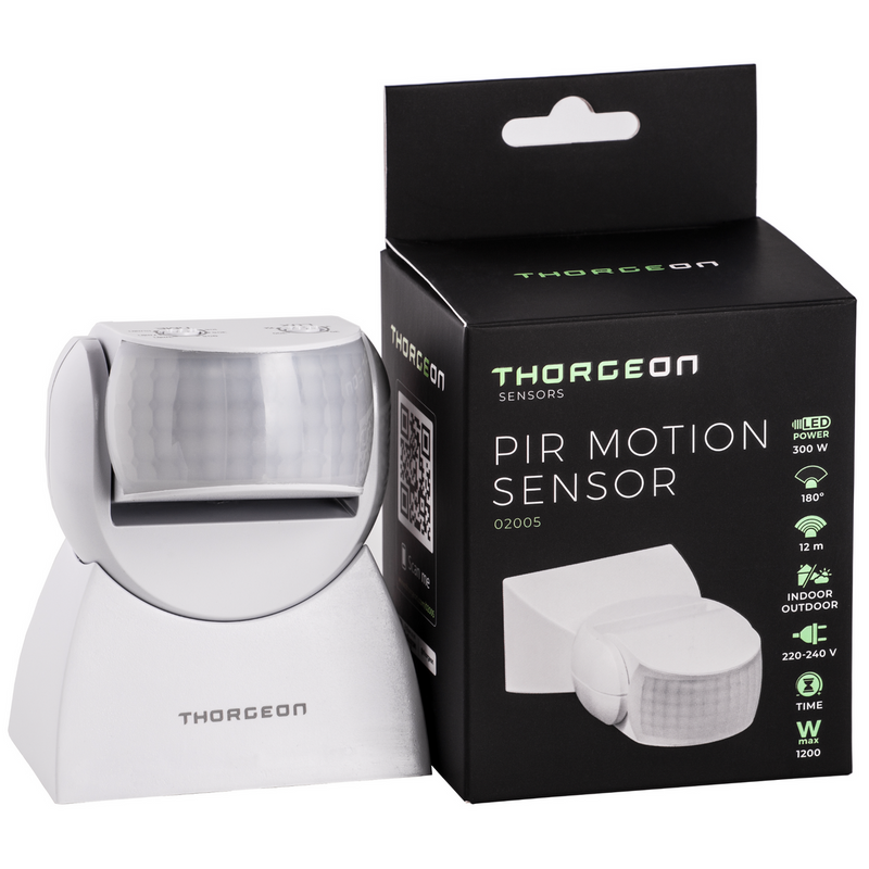 PIR Liiketunnistin 12m MAX 1200W IP65 Thorgeon