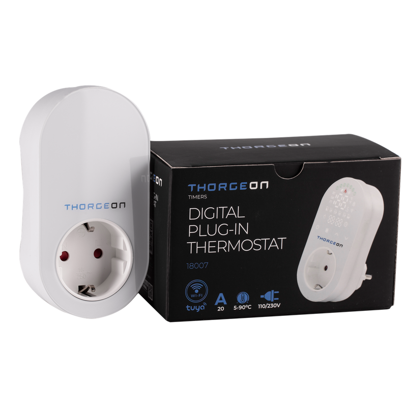 Digitaalinen Wi-Fi Plug-In termostaatti Thorgeon