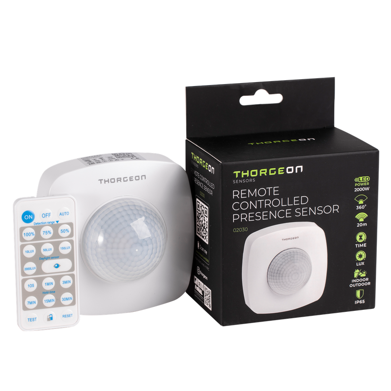 Remote Control Presence Detector 20m MAX 2000W IP65 Thorgeon