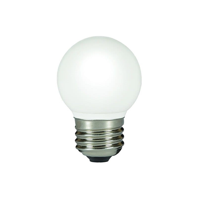 0.5W, ToLEDo Ball Cool White IP44, E27, 4000K, 45x70mm, valkoinen pienkupu Led lamppu Sylvania