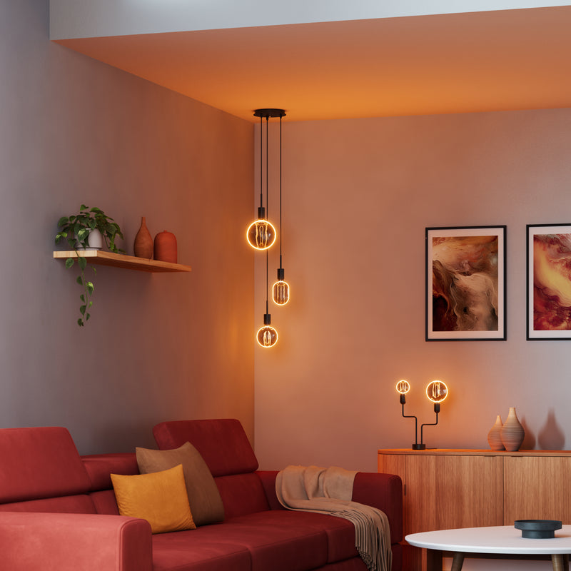 4 W, 110 lm, Vintage 1906 Globe Filament SMOKE DIM, 1800 K, E27, 130x171 mm, Osram LED-Dekorationslampe