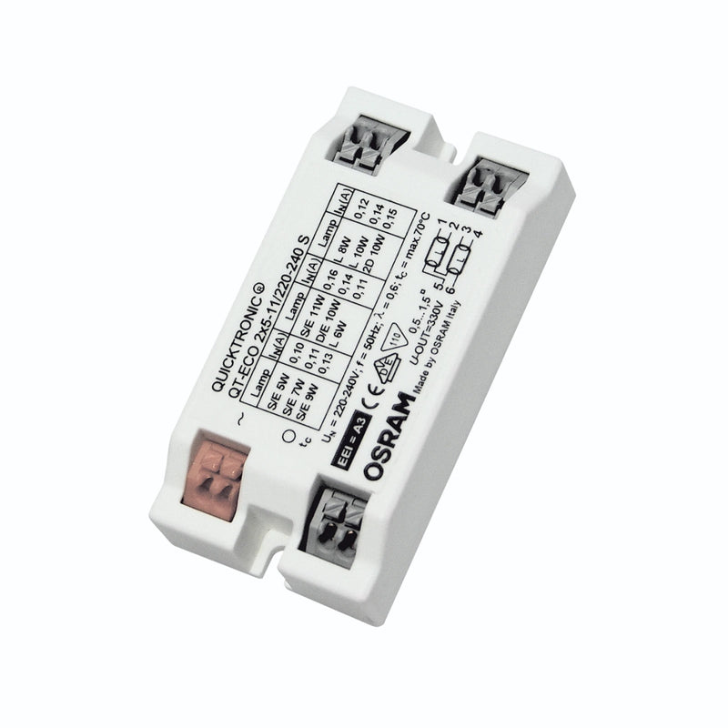 Quicktronic Economic QT-ECO 2x5-11/220-240 S Elektroninen liitäntälaite Osram