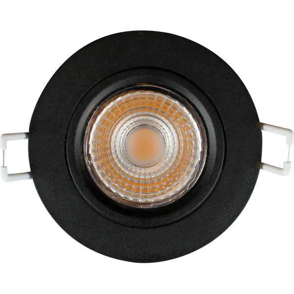 6W, 461lm, Halux LED Slim Downlight, DIM, CCT, 2700K/3000K, IP44, IK04, 31x85mm, Black LED Downlight Thorgeon
