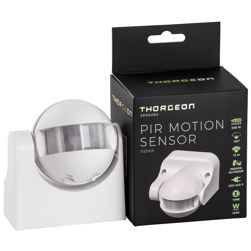 PIR-Bewegungsmelder 12m MAX 1200W IP44 Thorgeon