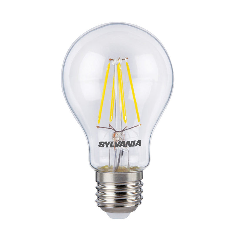 6W, 640lm, ToLEDo Retro A60, E27, 2700K, 60x108mm, klare Sylvania LED-Lampe