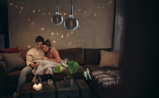 Sylvania ToLEDo Retro Vintage G200 LED-älylamppu E27 7,5W 2000K musta – himmennettävä