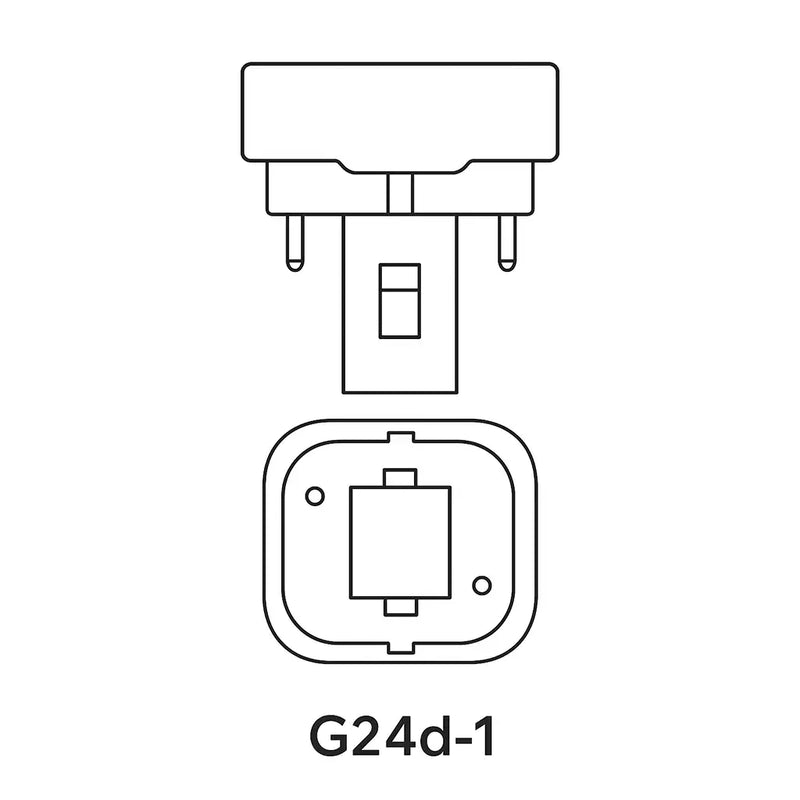 10W, 600lm, G24d-1 2P, 26x107mm, Stecksockellampe Patron