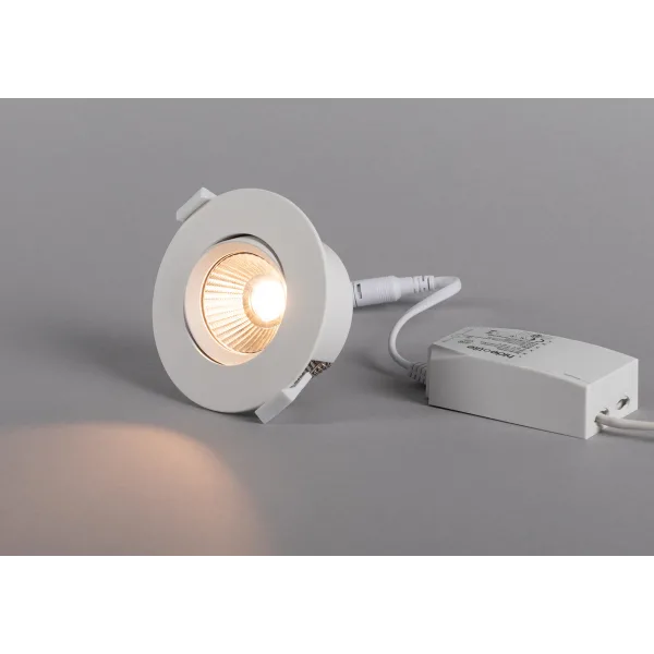 6W, 405lm, Optic Quick Iso 6 Stk., IP44, 3000K, 41x95mm, LED-Downlight-Set Hidealite