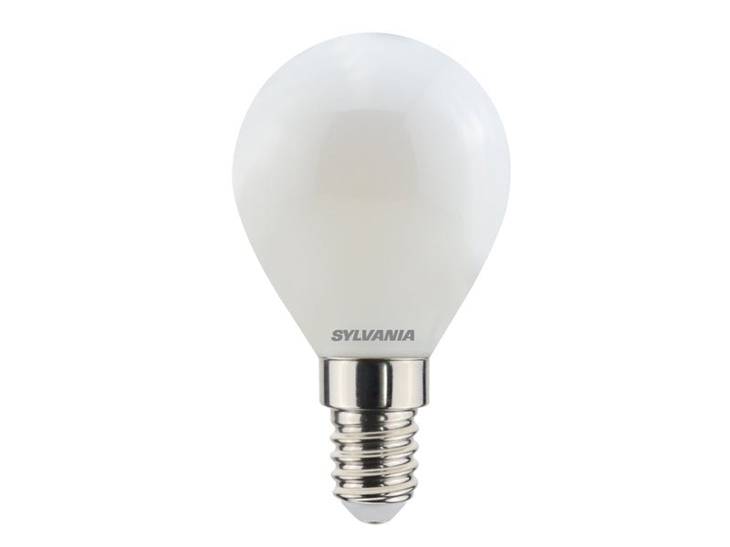 4,5 W, 470 lm, ToLEDo Retro Ball, G45, E14, 2700 K, 45x80 mm, Satinierte LED-Lampe Sylvania