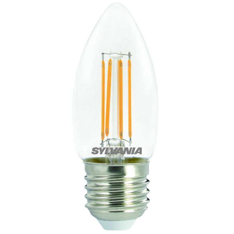6W, 806lm, ToLEDo Retro Candle, E27, 2700K, 35x93mm, Clear, LED lamp Sylvania