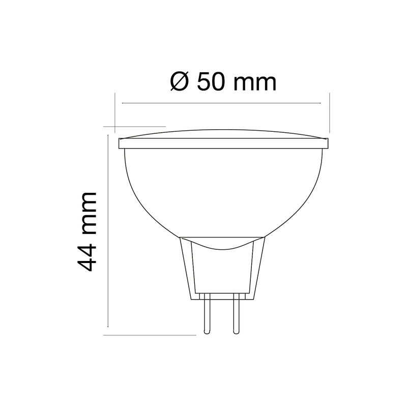 2.6W, 240lm, Led Spot MR16 12V 38°, GU5.3, 3000K, 44x50mm, Led kohdelamppu