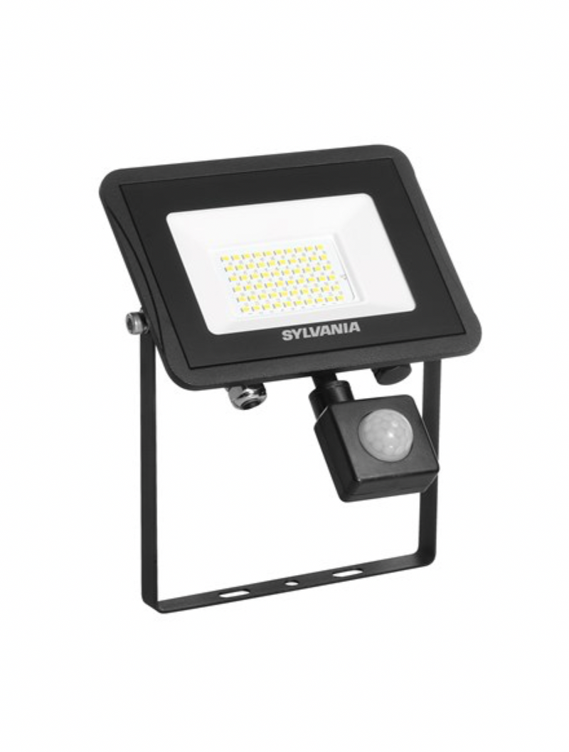 46W, 5000lm, Start Flood PIR-versio IP54, 4000K, LED valonheitin Sylvania