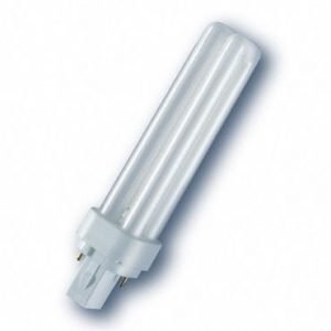 26W, 1750lm, G24q-3 4P, 26x163mm, Kompaktleuchtstofflampe mit Sockel