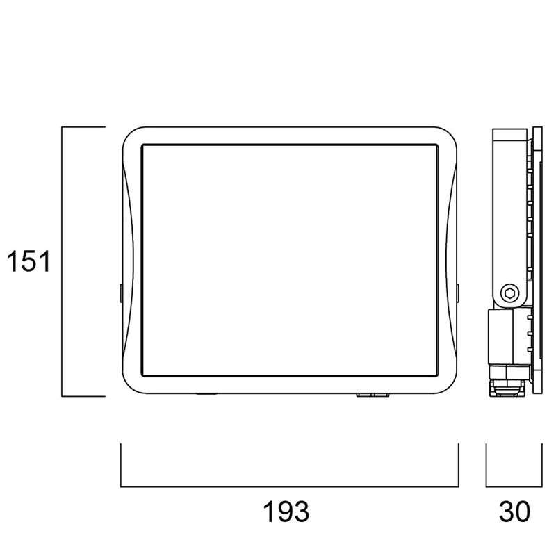 58W, 7000lm, Start Flood Flat ,IP65, IK06, 4000K, Led valonheitin Sylvania