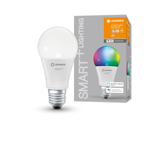 9W, 806lm, Smart+ WiFi RGB + Tunable White DIM, A60, E27, LEDVANCE Smart-Standardlampe