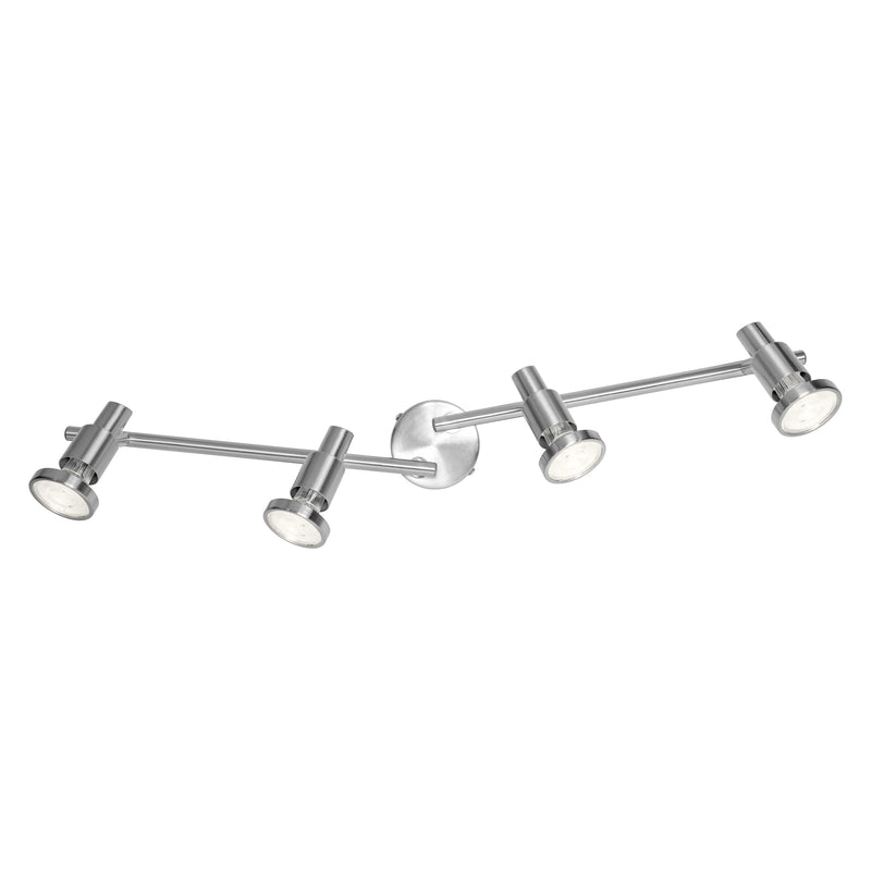 10.4W, 920lm, LED Spot BRUSHED SILVER, 4xGU10, 2700K, IP20, IK03, 90x684mm, LED Kohdevalaisin Osram