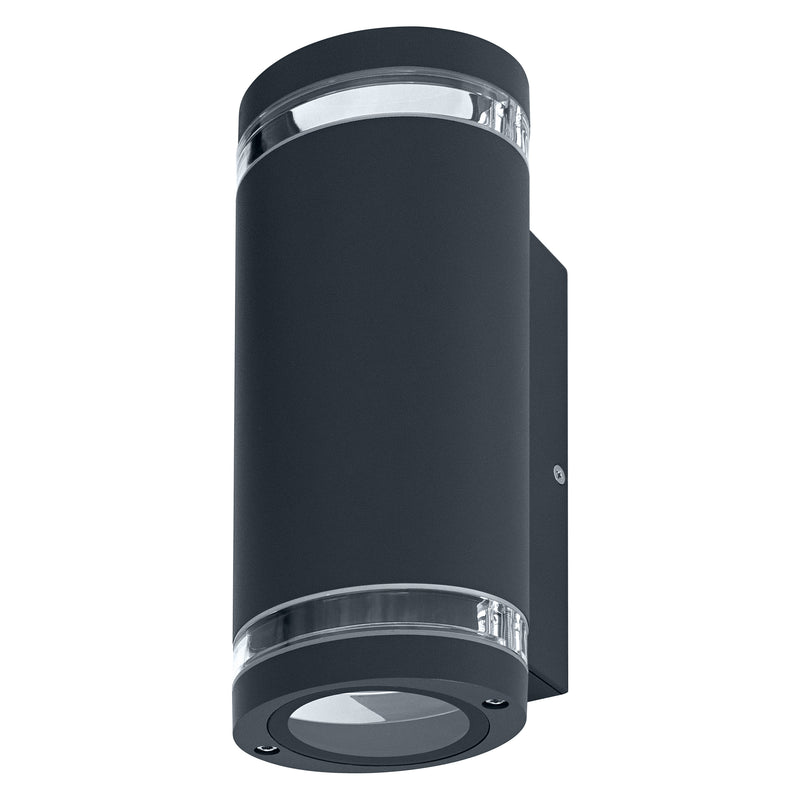 Endura Classic Beam Gap Wall UpDown DUNKELGRAU, 2XGU10, IP44, IK03, Außenwandleuchtengehäuse Osram