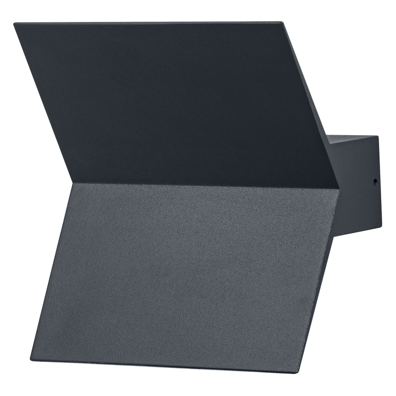 9.5W, 580lm, Endura Style Bat Wall DARK GRAY, 3000K, IP44, IK03, LED Outdoor Wall Light Osram