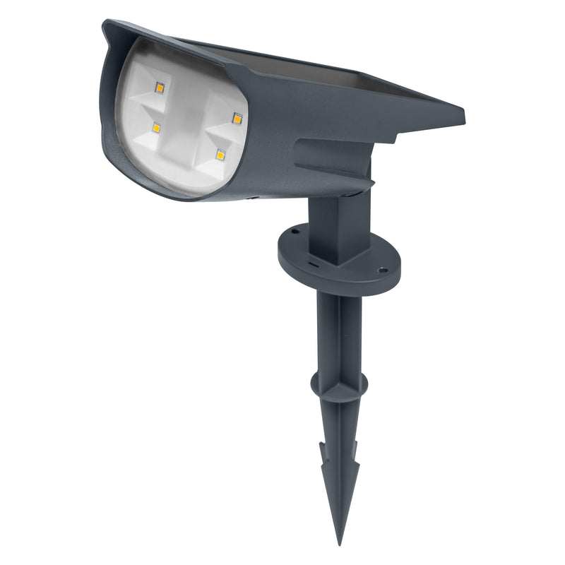 0,5 W, 55 lm, Endura Garden Solar Spot Wall + Spike RGB + Weiß DUNKELGRAU, 3000 K, IP44, IK03, LED-Außenleuchte mit Solarzelle Osram