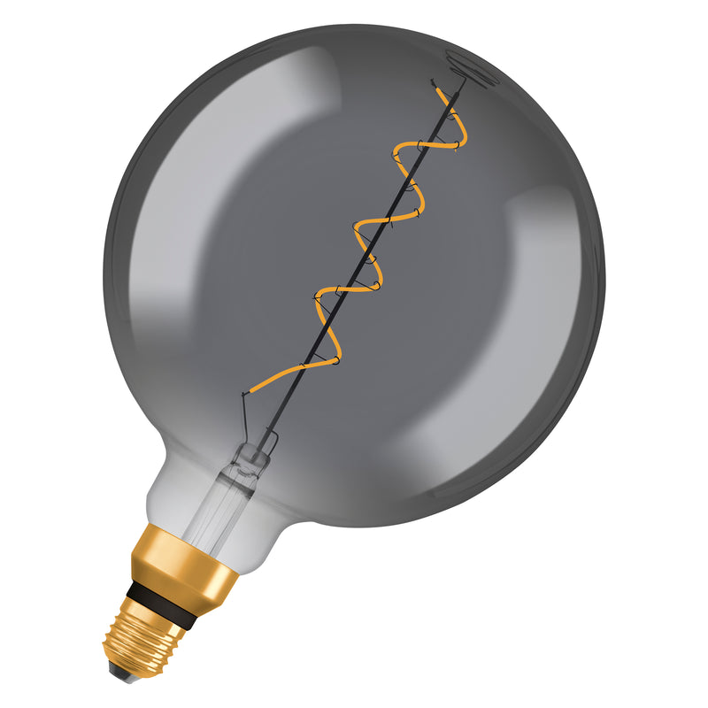 4W, 140lm, Vintage 1906 Big Globe Filament Smoke, 1800K, E27, 200x290mm, LED Sisustuslamppu Osram