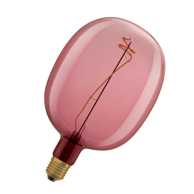 4,5W, 220lm, Vintage 1906 Ballon Filament Pink DIM, E27, 1600K, 170x270mm, LED-Dekorationslampe Osram