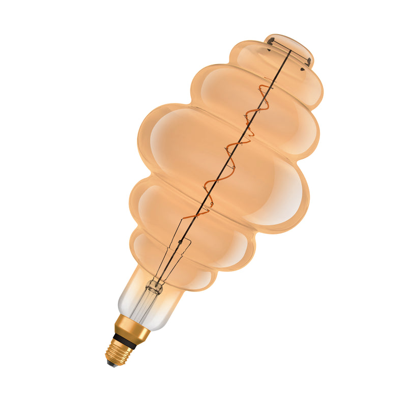 4.8W, 360lm, Vintage 1906 Nest Filament GOLD DIM, E27, 2200K, 200x405mm, LED Sisustuslamppu Osram