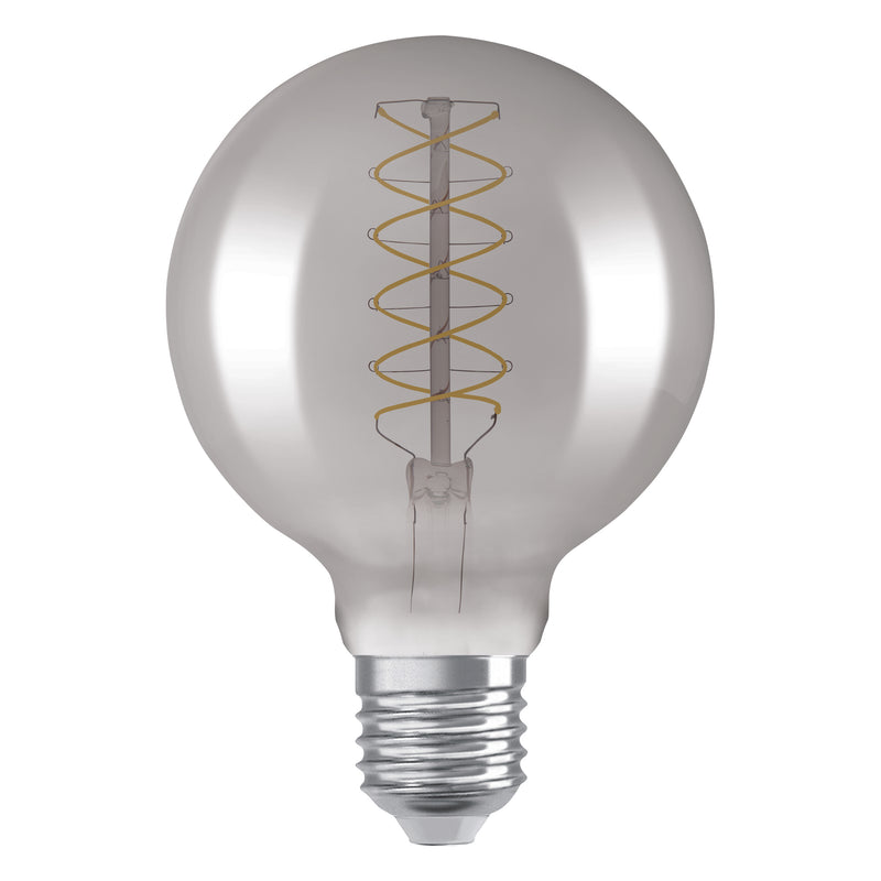 7,8 W, 360 lm, Vintage 1906 Globe Filament SMOKE DIM, E27, 1800 K, 95x138 mm, LED-Dekorationslampe Osram
