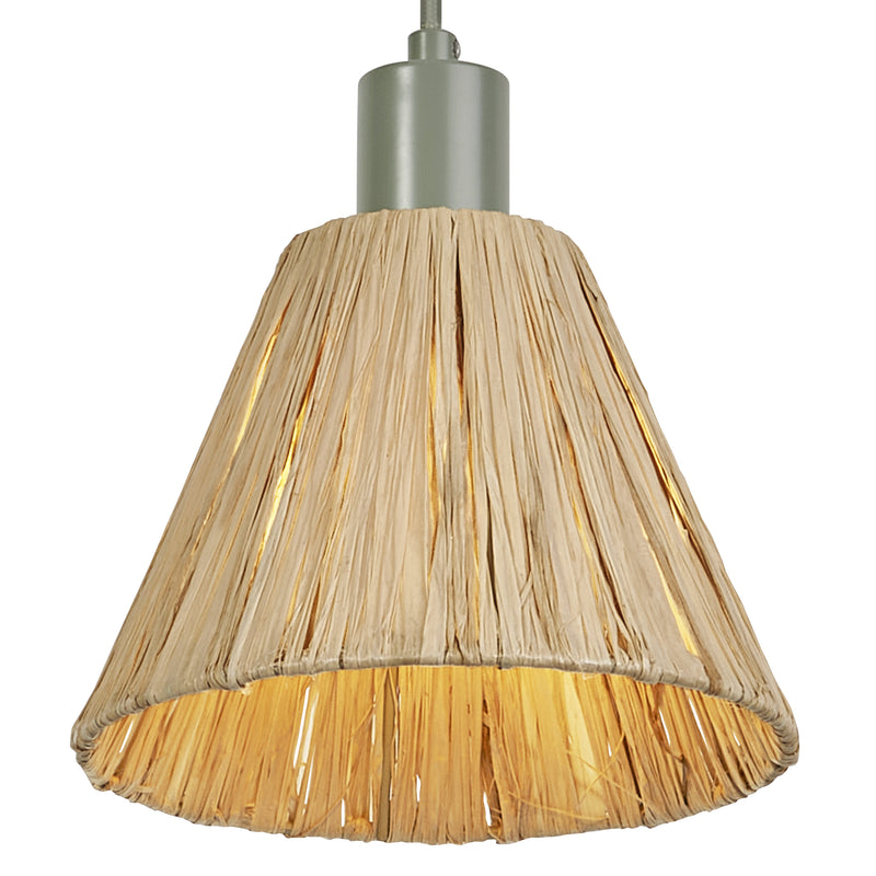 Decor Raffia Pendant GREEN, E27, IP20, 200x1250mm, Sisustuksellinen kattovalaisin Osram