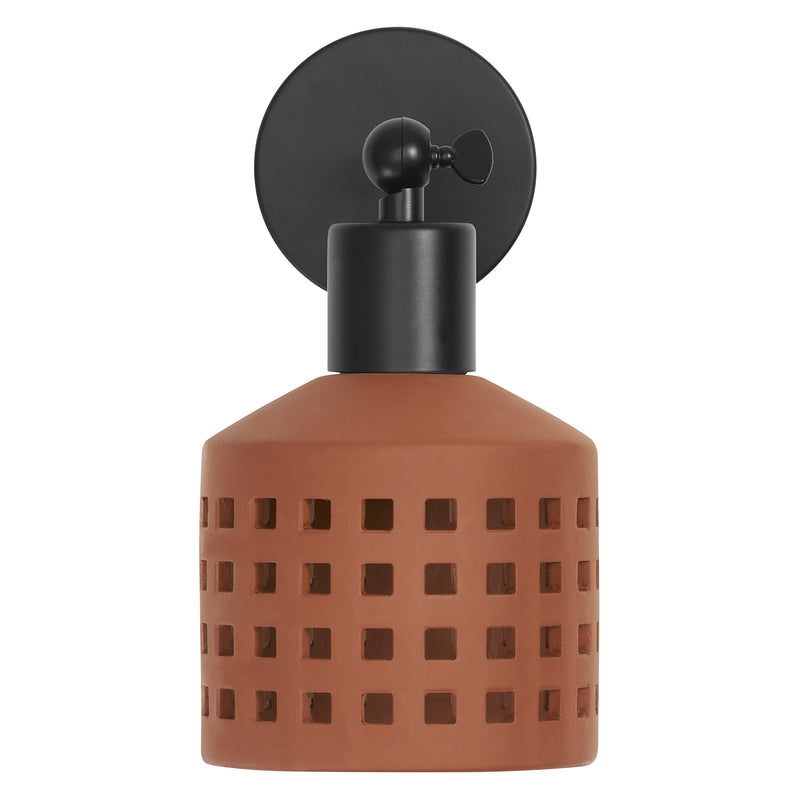Decor Clay Windows Wall BROWN, E27, IP20, IK03, 168x232mm, Sisustuksellinen seinävalaisin Osram