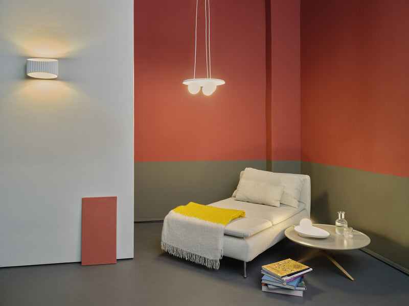 Decor Plaster Band Wall 255 WHITE, E27, IP20, IK03, 143x255mm, Sisustuksellinen seinävalaisin Osram