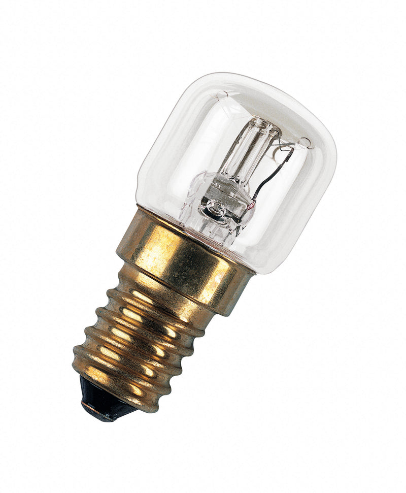 Osram uunilamppu E14 230V 15W 85lm 2700K – kestää 300°C, 43x50mm