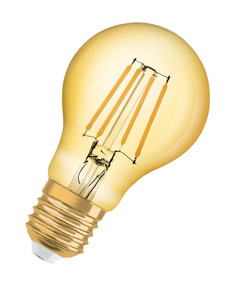 4W, 410lm, Vintage 1906 Classic Filament GOLD, E27, 2400K, 60x105mm, LED Sisustuslamppu Osram