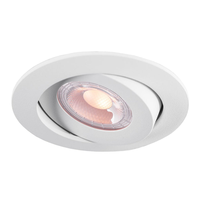 5W, 400lm, LED Slim Downlight, IP44, IK04, 3000K/4000K/5700K, DIM, CCT, 70-75mm, Valkoinen LED alasvalo Thorgeon