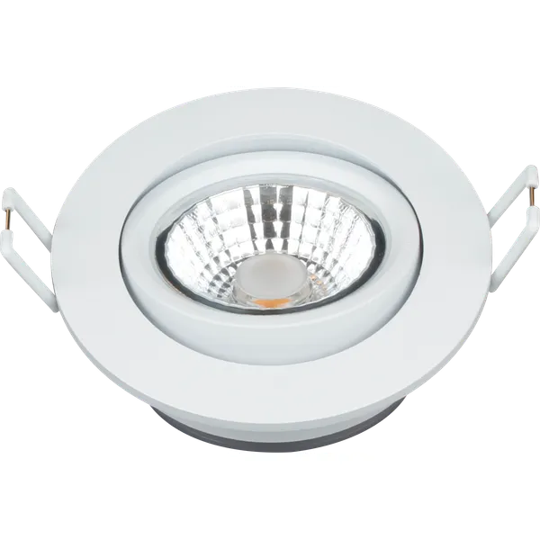 6W, 461lm, Halux LED Slim Downlight, DIM, CCT, 2700K/3000K, IP44, IK04, 31x85mm, weißes LED-Downlight Thorgeon