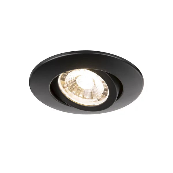 6W, 480lm, EASY-INSTALL Slim LED, IP44, 4000K, DIM, 39x87mm, schwarzes LED-Downlight SLV