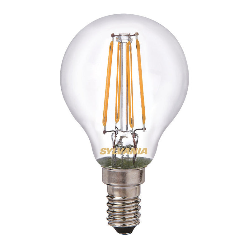 6 W, 806 lm, ToLEDo Retro Ball, G45, E14, 2700 K, 45x80 mm, klare LED-Lampe Sylvania